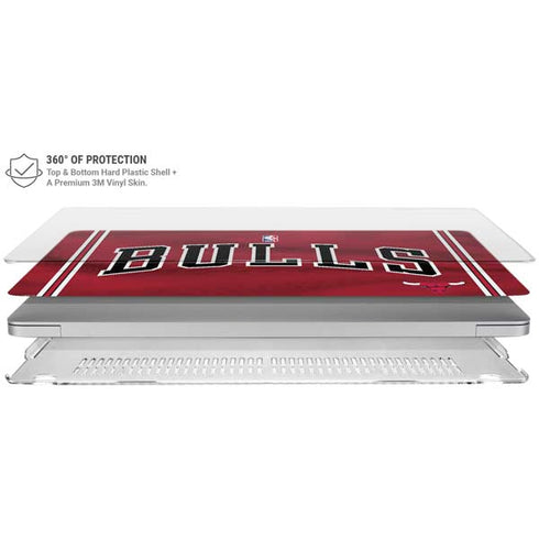 NBA Chicago Bulls Jersey MacBook Air 15in (2023-2025) Case plus Skin
